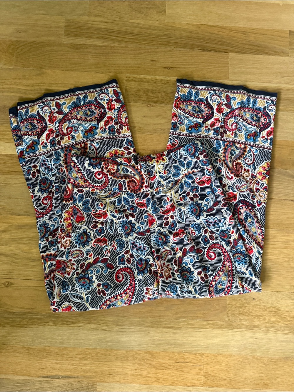 Melissa Paige Wide Leg Paisley Pants